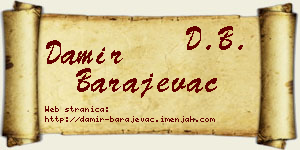 Damir Barajevac vizit kartica